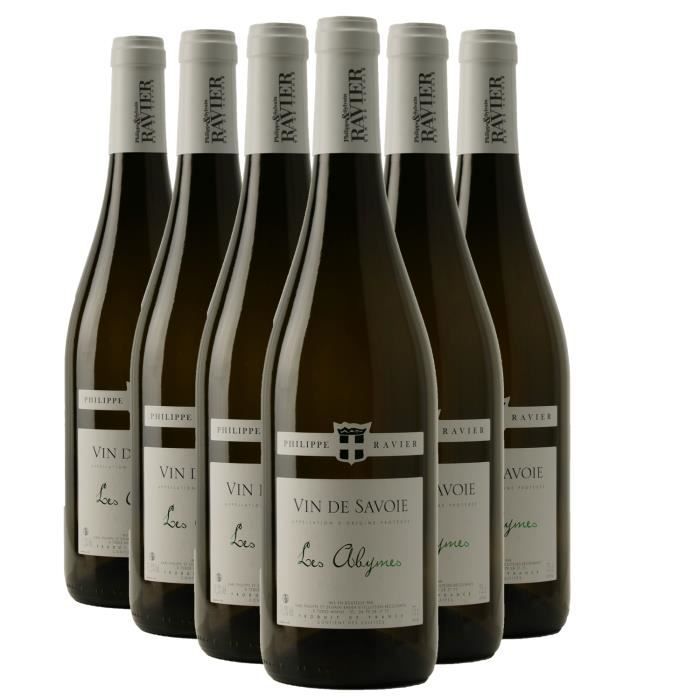 Vin de Savoie Les Abymes Blanc 2022 Lot de 6x75cl Philippe et Sylvain Ravier Vin AOC Blanc Vin de Savoie Les Abymes Blanc 2022 Lot de 6x75cl Philippe et Sylvain Ravier Vin AOC Blanc