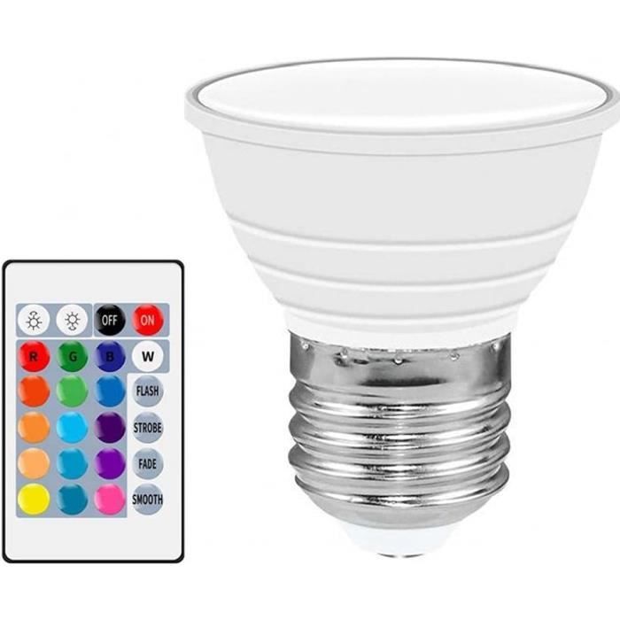 Led Rgb Spot Spot Couleur Modification Des Ampoules Dimmable Avec Une