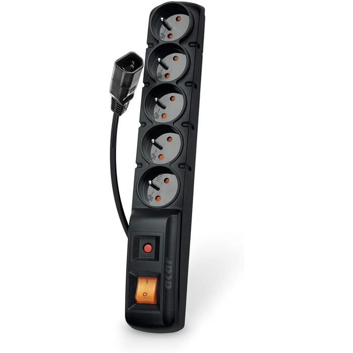 CRST Power Strip - Multiprise 10 Prises Avec Protection Contre Les Surtensions, Cordon De 15 Pieds