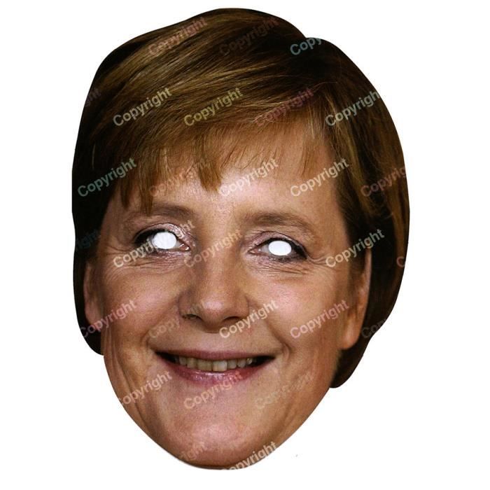 Générique MA1241 Taille Unique Carton Masque Angela Merkel 