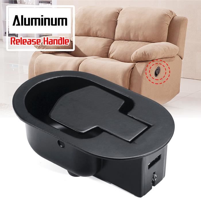 Poignée Levier de dégagement pour Sofa Fauteuil Inclinable - T4W Noir - Aluminium - Multifonctions