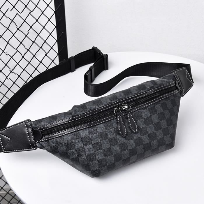 Mode Vintage Sac Banane En Ceinture Réglable Poche Ventrale Sacoche Sport Voyages Pour Hommes Et Femmes 32*18*14CM