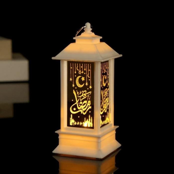 lanterne de ramadan eid mubarak veilleuse led lune étoile lanterne décorative ramadan lanterne pour la maison