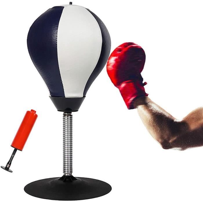 Sac De Frappe Bureau Avec Clip - Mini Kit Boxe Balle Vitesse Ressort - Détente Stress Travail à Domicile
