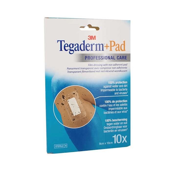 3M Nexcare Tegaderm Pad Waterproof Transparent Dressing   9cm X 15cm 1 Sterile (pad 4.5cm X 10cm) I.22752554