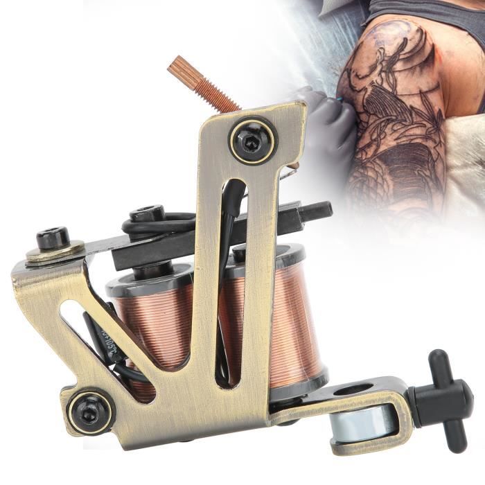 LEDZZ061‑2 machine à tatouer bobine,machine à tatouer doublure,bronze Cdiscount Au quotidien