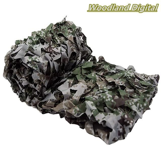 Filet De Camouflage Woodland Mil-Spec Plus 5x8 – Neuf, Tissu Tactique Individuel