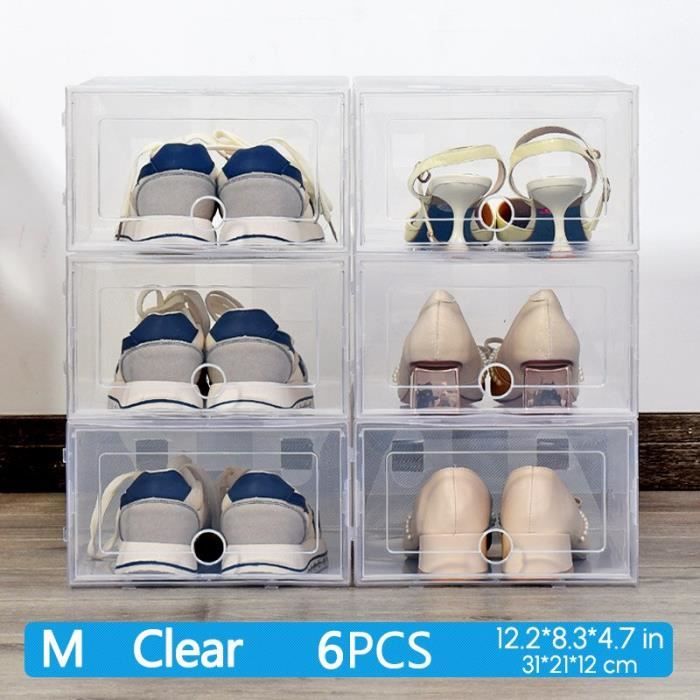 Boites à chaussures promo transparentes