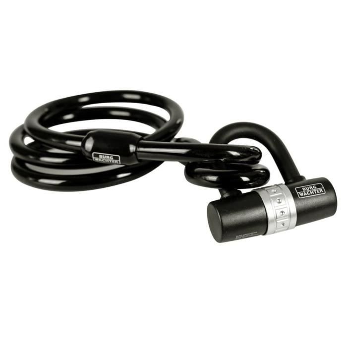 Antivol Vélo Burg Wachter 273S Grande Taille, Gris/noir, Certification Or Sold Secure - Neuf