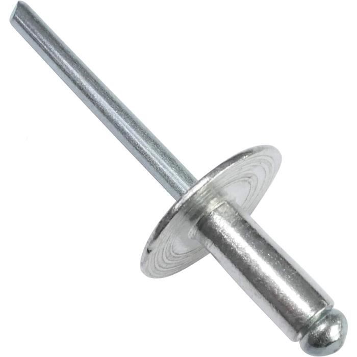 100 rivets aveugle FISCHER DAREX tête plate 4x16mm aluminium