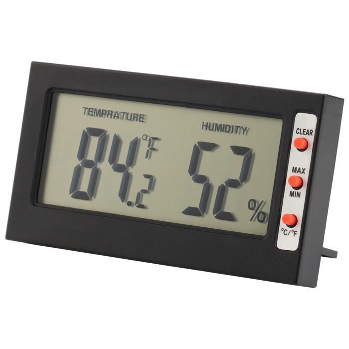 Thermomètre Hygromètre Numérique, Horloge Numérique, Station Météo, Moniteur D'humidité De Thermomètre D'intérieur, Calendrier - TV Son Photo