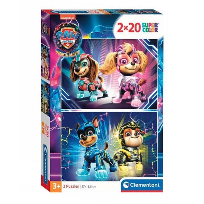 Puzzle - CLEMENTONI - Paw Patrol The Mighty Film - 2x20 pièces ...