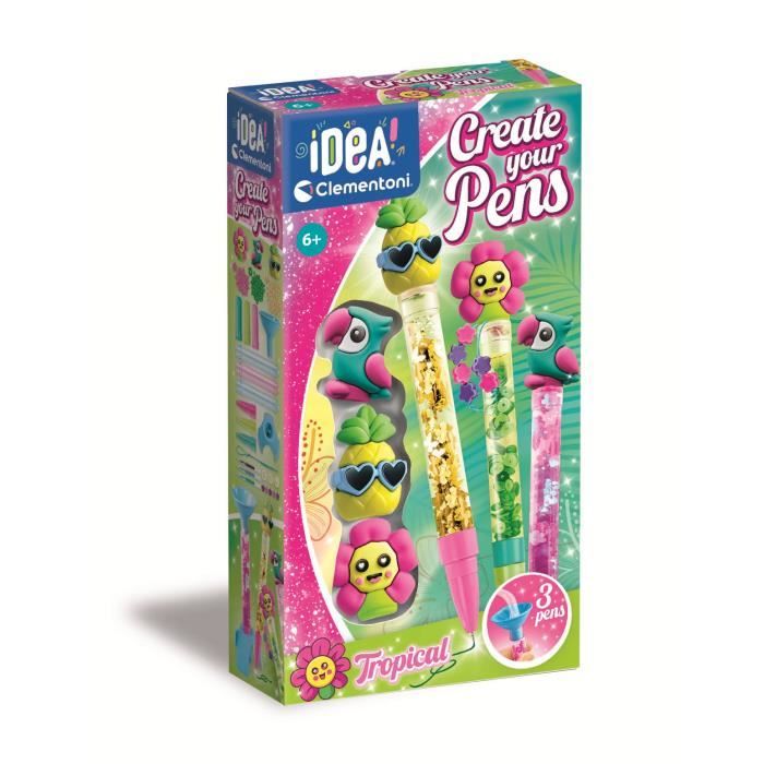 Kit DIY Stylos Personnalisables Clementoni 18827 – Activité Manuelle Éducative Pour Enfants - vue 3