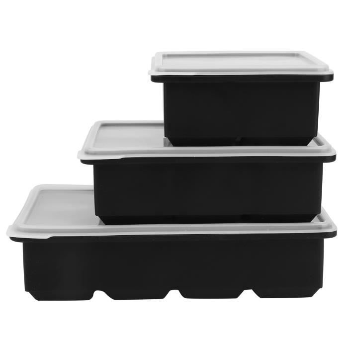 3 Moules à Glaçons XXL En Silicone - Capacité 2,5 Kg Chacun - Pour Bain De Glace, Camping, Pêche - Réutilisables