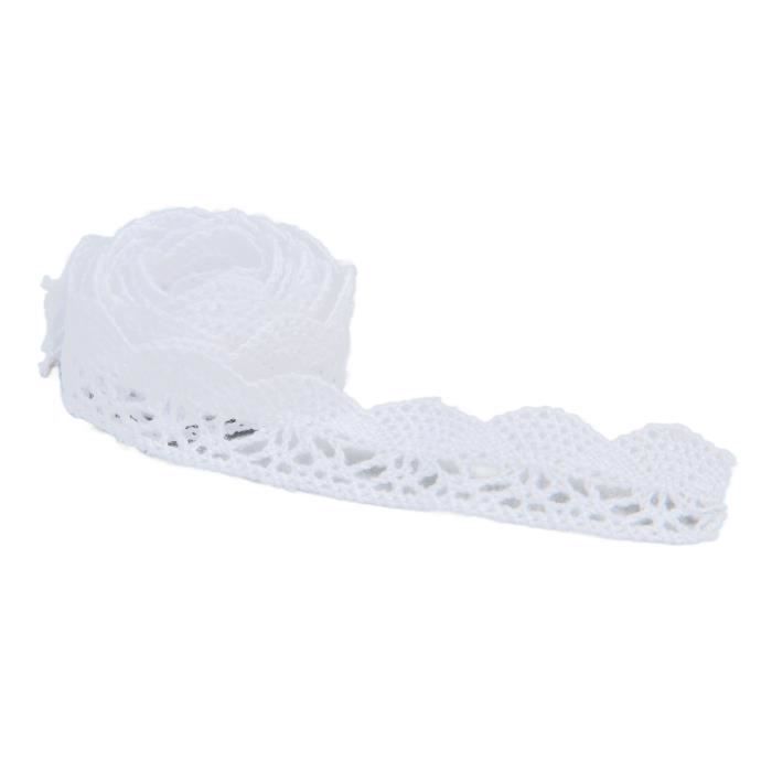 Ruban Dentelle Coton Vintage - 10 Mètres X 8 Cm De Large, Beige, Pour Couture, Déco, Mariage, DIY
