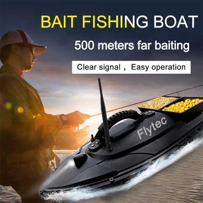 Appât Automatique Pêche Bateau Appât Télécommandé RC - Portée 500m - Charge 1.5kg - Pêche Loisir Et Sportive - Noir Bateau Leurre Poisson Appât Automatique Pêche Bateau Appât Télécommandé RC - Portée 500m - Charge 1.5kg - Pêche Loisir Et Sportive - Noir Bateau Leurre Poisson