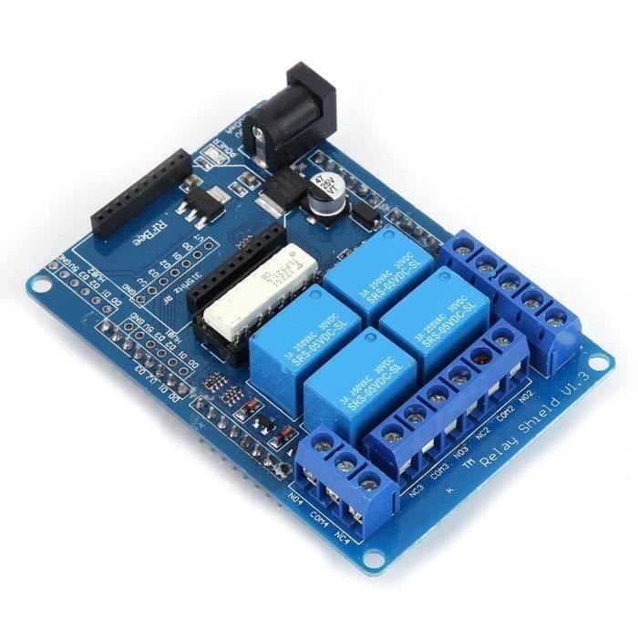 Carte Module Relais 8 Canaux 5V/12V/24V - Optocoupleur, Déclenchement Haut/Bas - Pour Arduino, Automatisme