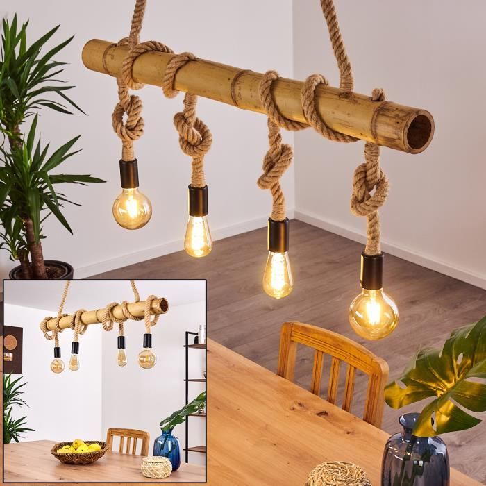 Suspension Asmara en bambou et corde