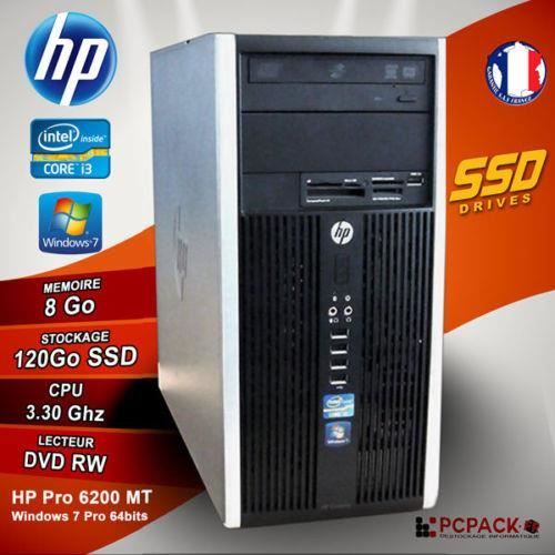 PC Tour HP Pro 3400 MT Ecran 22 Core i3-2120 RAM 8Go SSD 120Go Windows 10  Wifi - Cdiscount Informatique