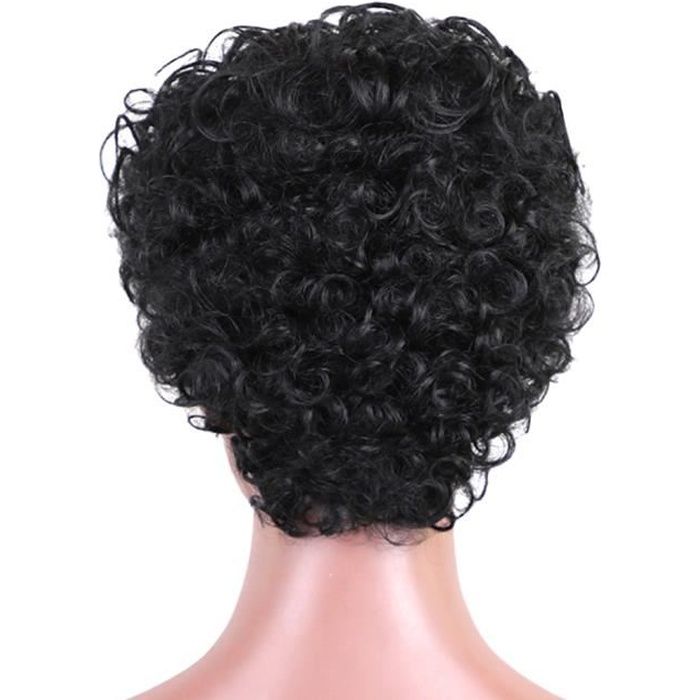 Perruque afro cheveux humain - Cdiscount