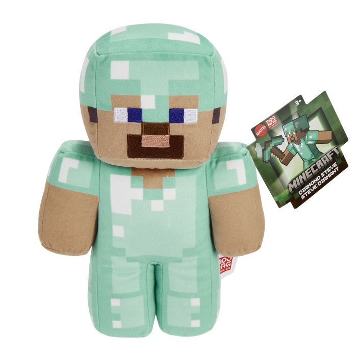 Minecraft Assortiment Peluches 20cm à l'effigie des personnages | Mattel
