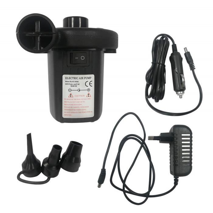 Pompe à air électrique - MCTECH - Modèle universel - 3 adaptateurs - 230V/12V - 150W/75W
