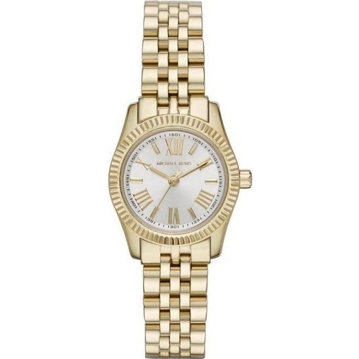 MICHAEL KORS Montre femme -  Lexington MK3229 - Bracelet en acier - Dor&eacute; - Quartz - Analogique 
