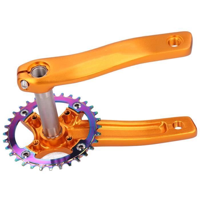 Pédalier vélo en alliage d'aluminium ZK 22, bras de manivelle à vitesse
