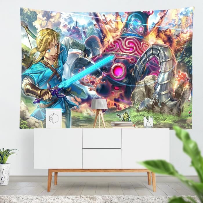 Tapisserie Tenture Murale The Legend Of Zelda Impression Numerique Polyester 180x230cm Personnalisable Avec Votre Propre Photo Cdiscount Maison