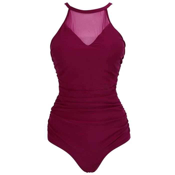 Maillot De Bain Une Pièce Femme TIME & TRU - Taille XL (16-18) - Imprimé Floral Multicolore - Neuf Avec étiquettes