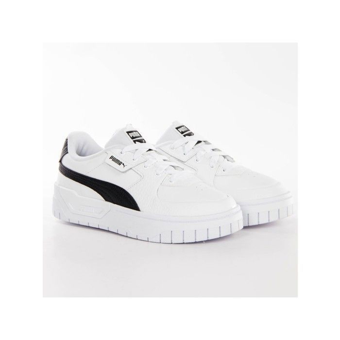 Basket Cuir Puma Cali Dream Blanc noir Cdiscount Chaussures
