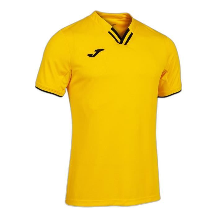 Maillot foot online jaune et noir