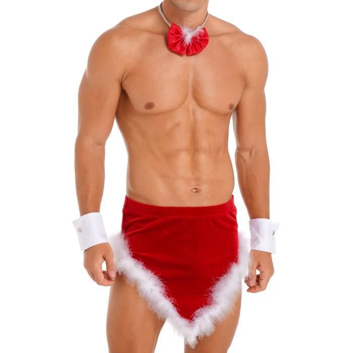 Iiniim Costume P re No l Homme avec Mini Jupe Sexy Mankini Tenue