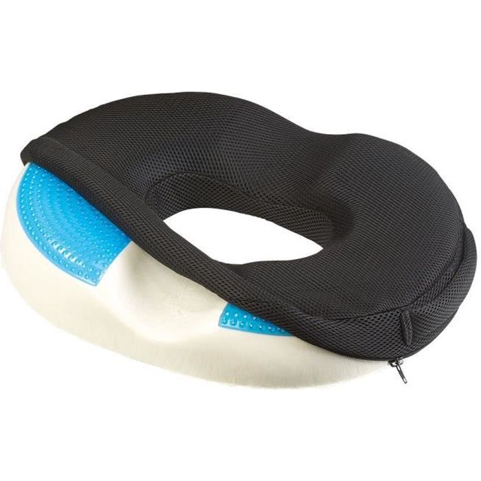 Coussin d'assise Ergonomique Mousse à mémoire de forme Gel Noir — free download