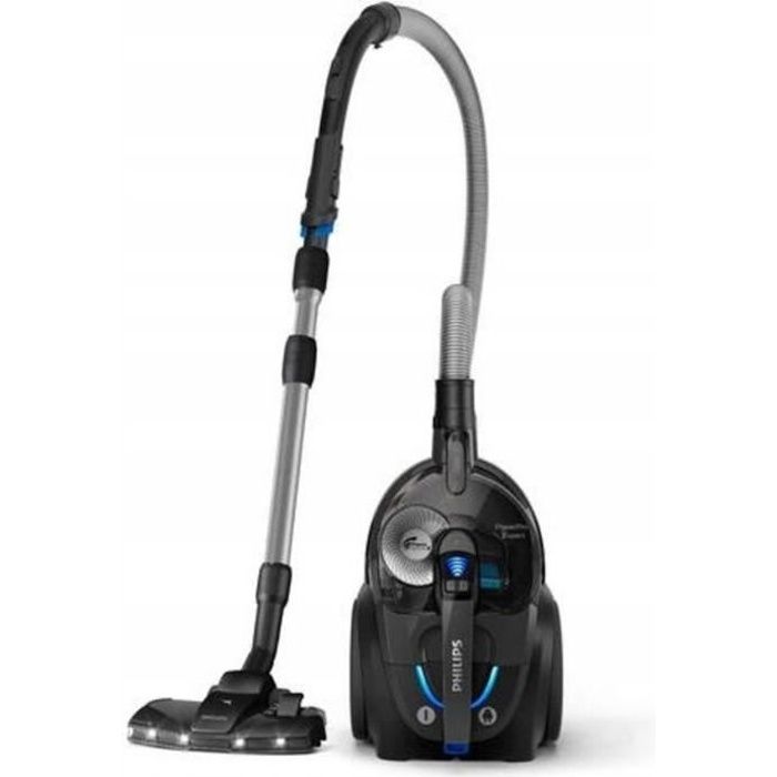 Philips PowerPro Expert Aspirateur sans sac, avec accessoires, aspire 99,9 % de la poussière, 900 W, noir (FC9747/09)
