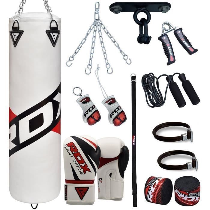 Sac De Frappe Boxe Non Rempli Avec Chaîne - Kit Muay Thai MMA Punching Ball Lourd Adulte