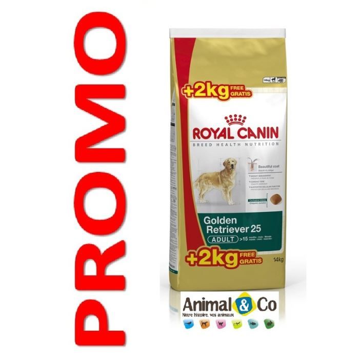 Croquettes Golden Retriever 25 12KG + 2 kg R… Cdiscount Animalerie