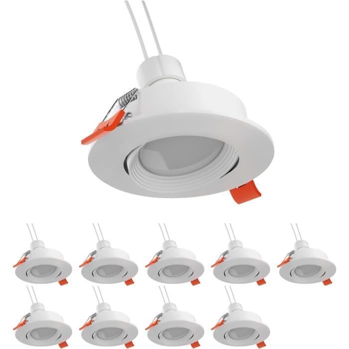 Spot Encastré Orientable BT 68er, Laiton Brossé