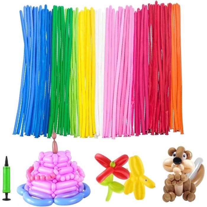 Lot De 100 Ballons à Modeler Longs Malléables En Forme D