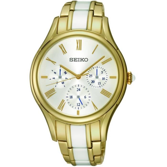 Montre femme SEIKO MUJER SKY718P1 Quartz Analogique Doré