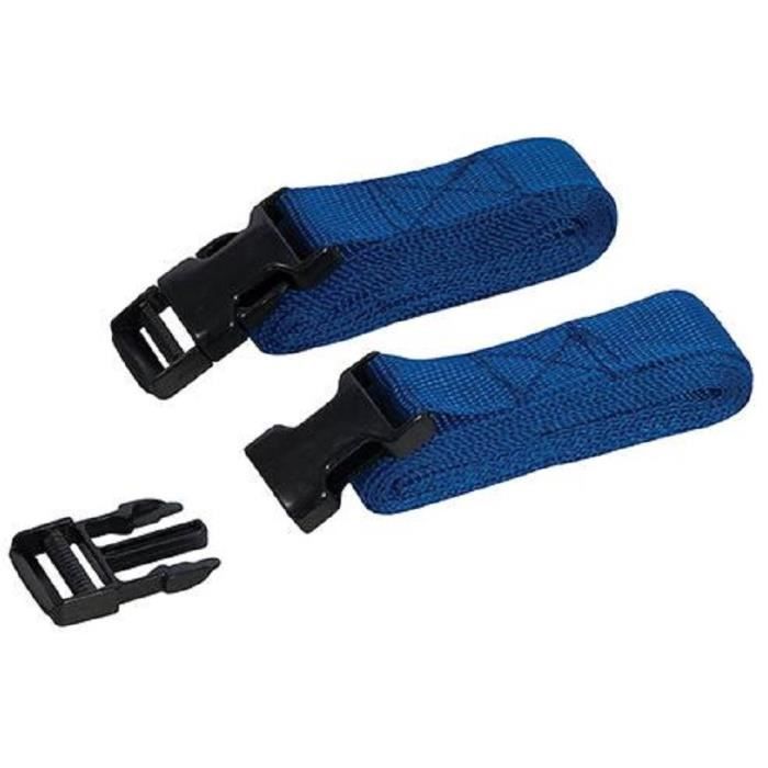 SANGLE ARRIMAGE POLYPROPYLÈNE Boucle zamack autobloquante Larg 25 mm Long 2,5 m