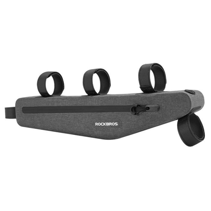 ROCKBROS Sacoche de Cadre Avant de Tube SupéRieur de Cyclisme Sacoche de VéLo ImperméAble à Trois Coins de Route VéLo Tout TéRrain