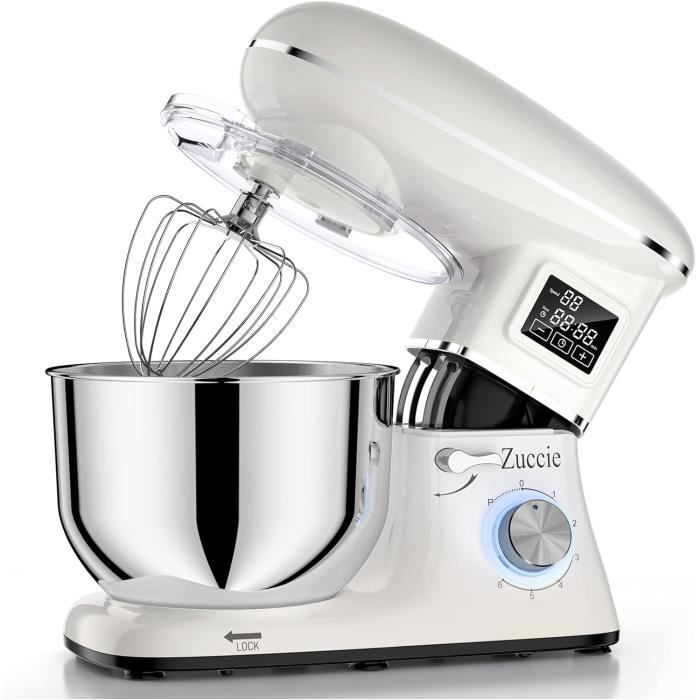 Robot Culinaire Multifonction Camic - 1500W, Bol 2.5L, 6 Programmes & 6 Accessoires Pour Mixer, Hacher, Pétrir - Idéal Pour Smoothies, Pâtes, Préparations Maison - 8