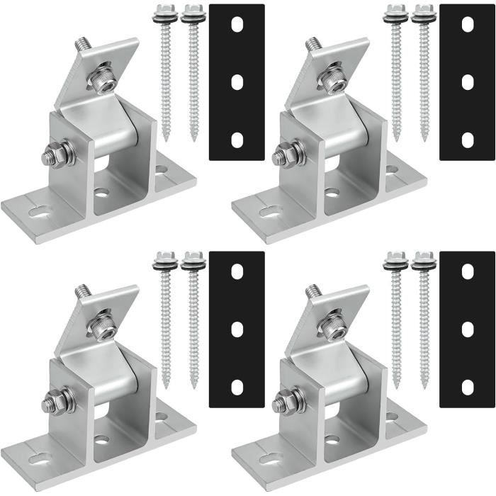 Ferme-Porte Ressort Alliage Aluminium 2pcs, Réglable Surface Monté