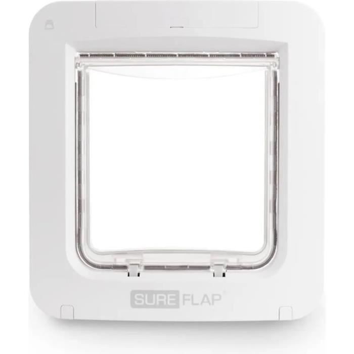 SUREFLAP Grande Chatière à Puce électronique Connecté - Blanc - 178 mm x 170 mm (Livré sans le Hub)