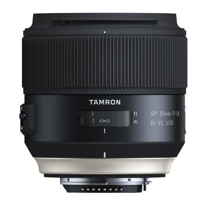 Objectif TAMRON 35mm f/1.8 Di VC USD pour Sony A - Ouverture f/1.8 - Distance minimale de mise au point de 20 cm