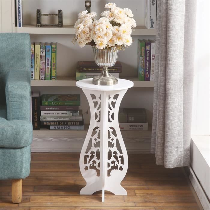 TEMPSA Etagère à Fleurs Porte Plante Support Balcon Table Ronde Européen Pour Chambre Maison Jardin Balcon