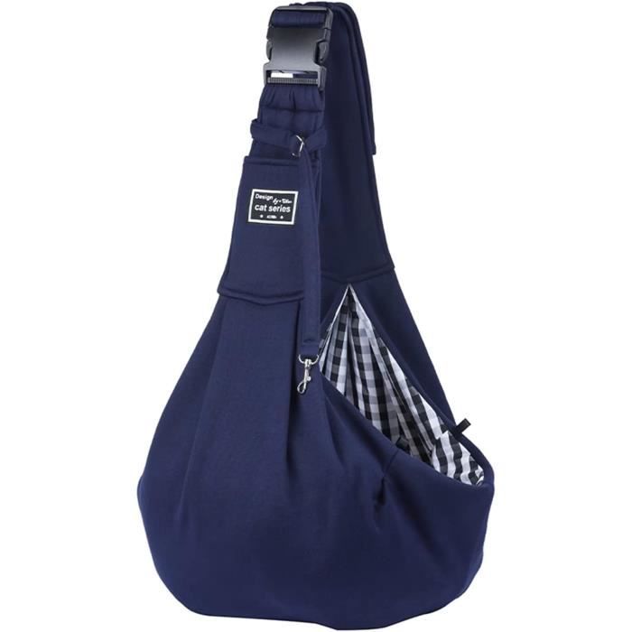 Sac De Transport Mains Libres Pour Chien Chat Jusqu'à 7,5kg - Bandoulière Réglable, Sécurisé, Respirant