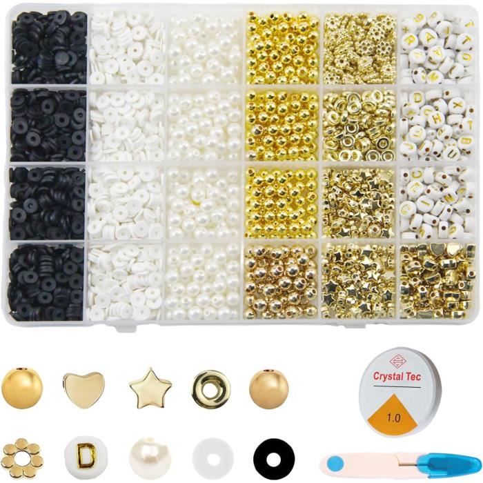 400 Perles Plates En Bois épais Couleur Café - 1,2x1,2x0,7 Cm, Trou 2 Mm - Pour Création Bijoux DIY, Bracelets, Colliers ! - 3