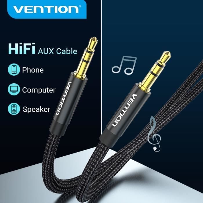 2m câble Audio Jack 3.5 mâle vers mâle,3.5mm,Aux,pour écouteurs de